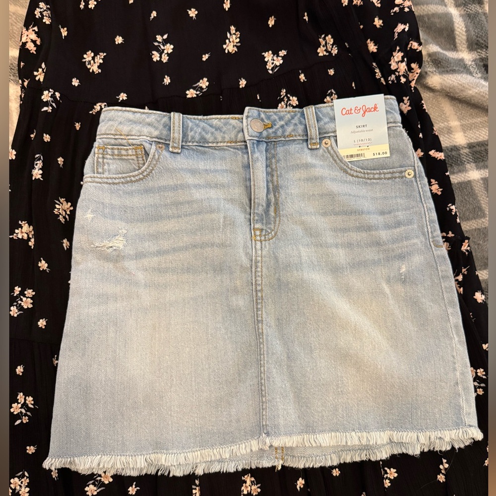 Cat & Jack Light Blue Denim Skirt